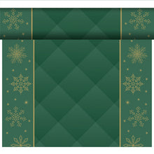 Dunicel Tischläufer Tête-à-Tête Rhombus Green 40 cm x 24 m