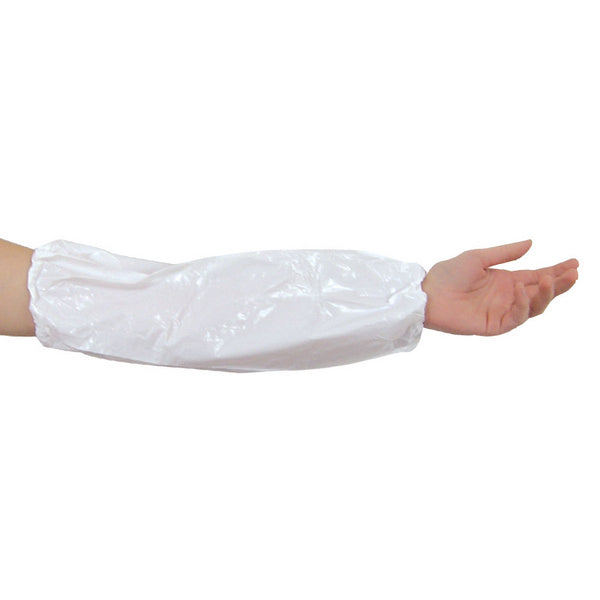 Schutzärmel aus PE 0.02mm weiss 40 cm