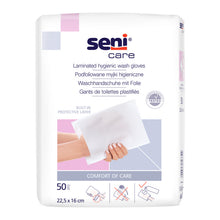 Seni Care Waschhandschuhe foliert 16,5 x 23,5 cm