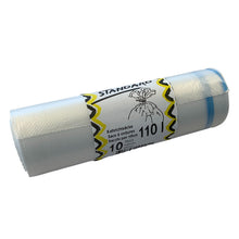 Kehrichtsäcke 110lt PE-HD, 0.023mm transparent 350/350x1100mm