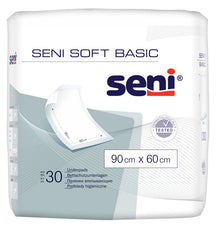 Seni SOFT Basic Krankenunterlagen 90 x 60cm Zellstoff