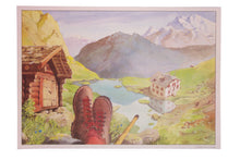 Tischset Ausflug der Wanderer 60 g/m2 aus Papier 30 x 43 cm, 1-la