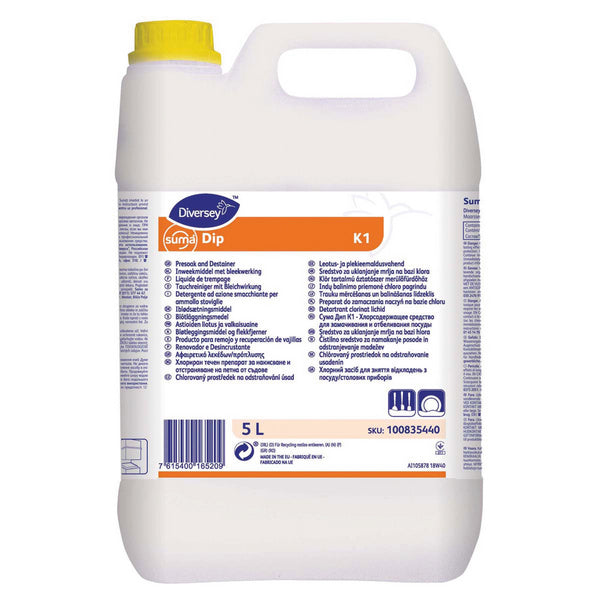 Suma Dip K1 Flüssiger Tauchreiniger mit Chlor 5 Liter