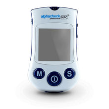 Blutzuckermessgerät alphacheck professional NFC mit Aufbewahrungs
