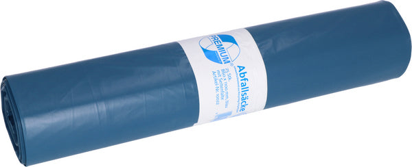 Kehrichtsäcke 140lt LD-PE Premium,0.06mm blau 600+260x1100mm
