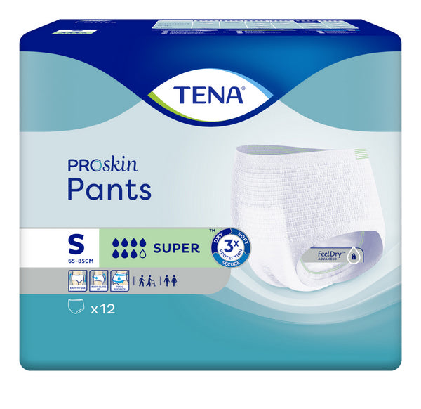 TENA Pants Super ProSkin small,grün 4x12Stk.