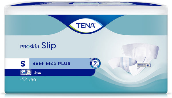 TENA Slip Plus ConfioAir ProSkin Windelhosen, S, blau System. 3x3