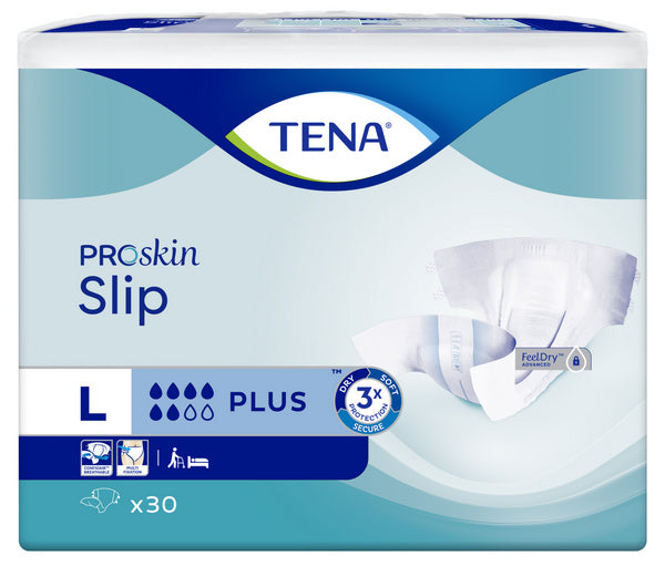 TENA Slip Plus ConfioAir ProSkin Windelhosen, L blau