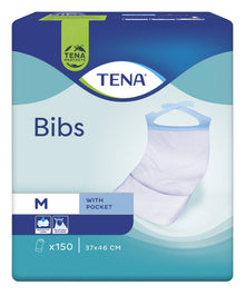 TENA Bib M Schutzserviette mit Auffangtasche 6x150Stk.,37x46cm
