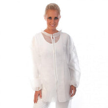 Jacke aus PP-Vlies mit Reissverschluss weiss XXL