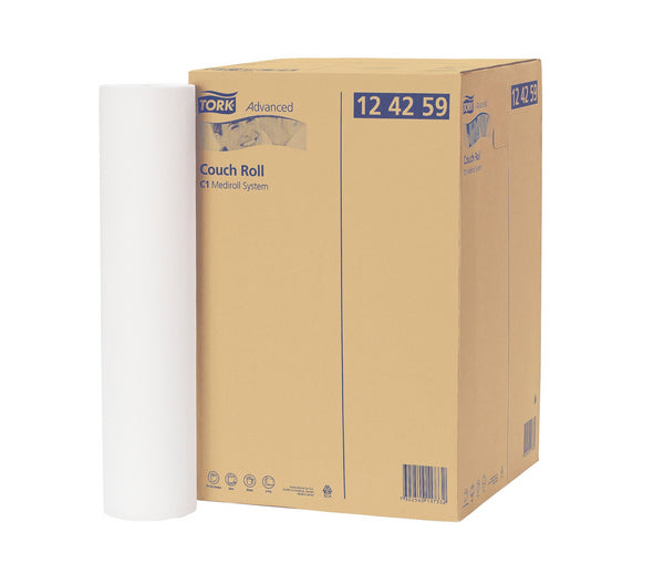 Liegenabdeckung Advanced 2-lagig hochweiss geprägt 59x38cm, 50m,