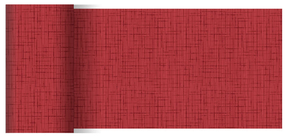 Dunicel Tischläufer Linnea bordeaux 15 cm x 20 m