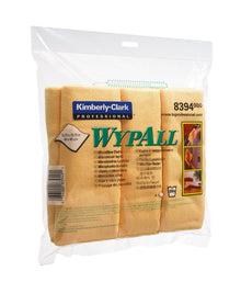 Wypall Microfaser- Allzwecktuch, gelb, viertelgef.,40x40cm,