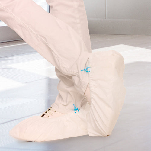 Überschuhe aus CPE 40 my weiss Länge 41 cm