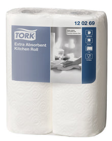 Haushaltrollen Tork Premium Tissue hochweiss, 2-lagig 23x24cm, 64