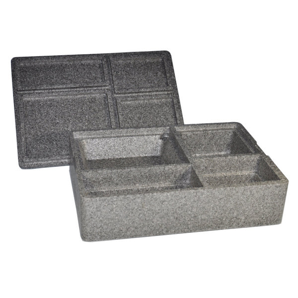 Isolierbox mit Deckel EPP, hellgrau, 430x305x120mm
