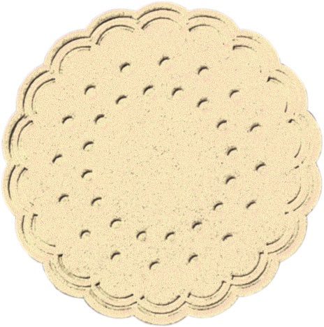 Gläserunterlagen Zelltuch, 8-lagig cream rund, Ø 75 mm