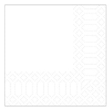 Zelltuch Servietten 3-lagig 1/4 Falz weiss 24 x 24 cm