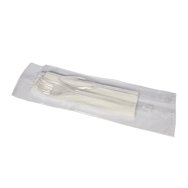 Besteckset "Premium" PS, 3-teilig Glasklar, 18cm, Messer/Gabel/Se