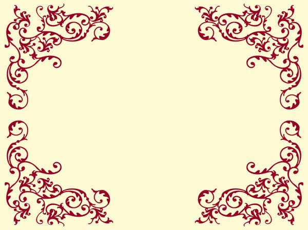 Tischset Airlaid POMP, 65g/m2 creme/bordeaux 30x40 cm