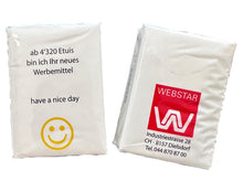 Taschentücher Mini "WEBSTAR" weiss, 4-lagig, 8 Tücher pro Päckli