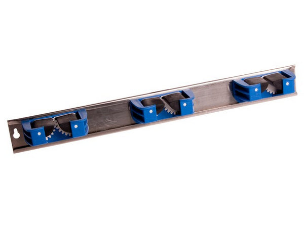 Aufhängeschiene All-Fix für Besen blau, rostfrei 50cm mit 3 Aufhä