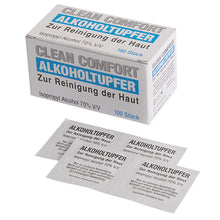 Alkoholtupfer zur Reinigung der Haut vor einer Injektion 65 x 30