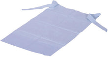 Einmal-Esslätzchen zum Binden mit Auffangtasche, blau ca. 65x36cm