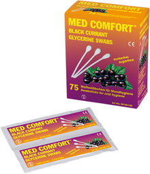 Schwarze Johannisbeer Swabs Wattestäbchen für Mundhygiene 150mm