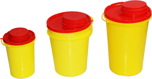Kanülen- Entsorgungsboxen gelb/rot 600 ml, 100 x 145mm