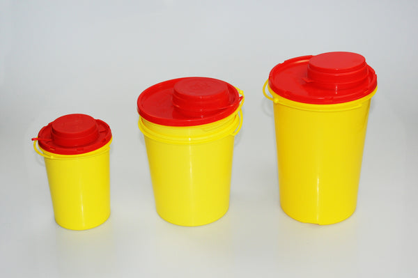 Kanülen- Entsorgungsboxen gelb/rot 1,5 Liter, 140 x 165