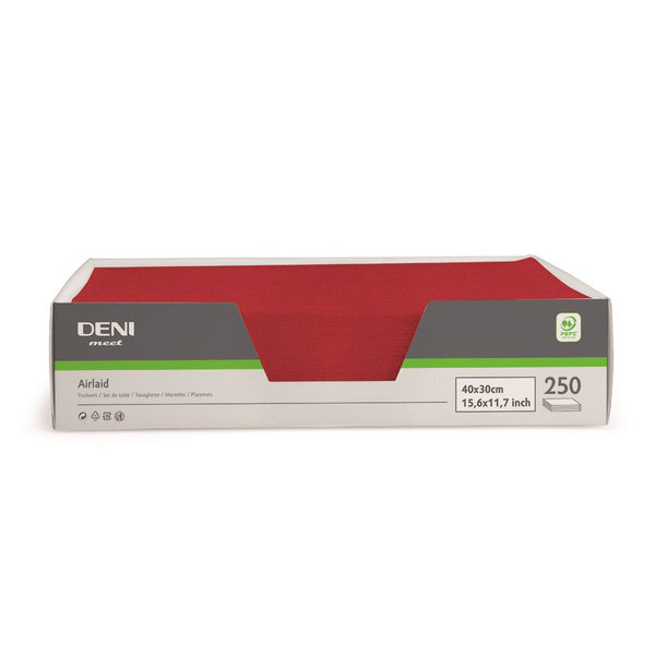 Tischset Airlaid Deni meet, rot 30x40 cm