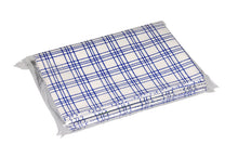 Geschirrtuch Microfaser endlos blau / weiss 40 x 60 cm