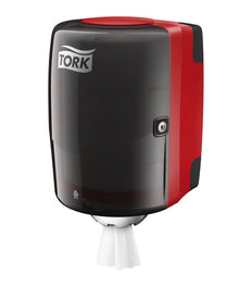 Spender Tork Putztuchrollen M2 rot/schwarz 36x25x23cm