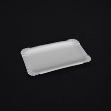 Teller rechteckig Karton FSC weiss unbeschichtet 10x16 cm, 275g/m