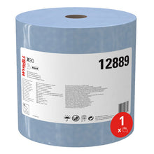 Wischtuch Wypall X90 Grossrolle 450 Blatt blau 30x32cm