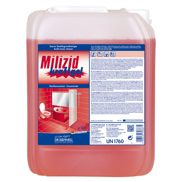 MILIZID KRAFTGEL saurer Sanitärgrund- reiniger 10 Liter