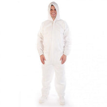 Overall mit Kapuze Microporous, Kat.III Typ 5+6, weiss Grösse XL