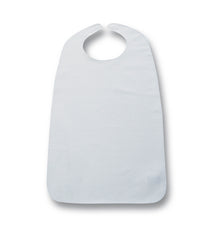 Ess-Schürze Frottee mit Klettverschluss weiss, 87x47 cm