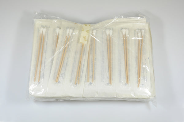 Wattestäbchen steril zu 2 Stück verpackt Kopf mittel 15 cm