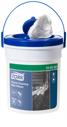 Handreinigungstücher Tork Premium W14 vorgetränkt, 1-lagig 27x27c