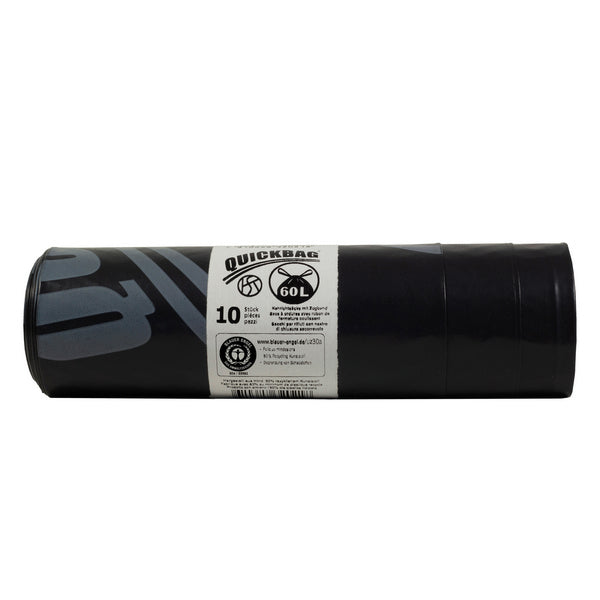 Kehrichtsäcke 60lt OKS,Quickbag,0.055mm schwarz, LD-PE 580x860+60
