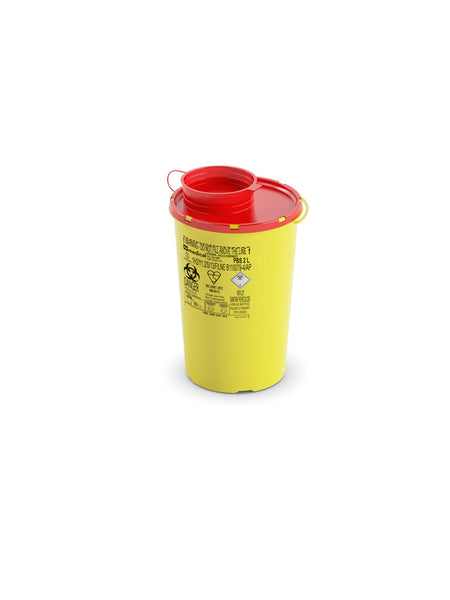 Kanülen- Entsorgungsboxen gelb/rot 2 Liter, 140 x 210mm
