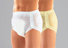 PVC-Slip seitlich knöpfbar weiss Grösse S
