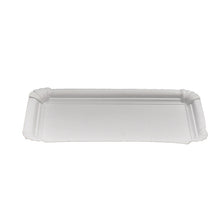 Teller Karton recht- eckig unbeschichtet weiss 11x17.5 cm, 230g/m
