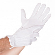 Baumwollhandschuh mit PVC-Noppen weiss Grösse M