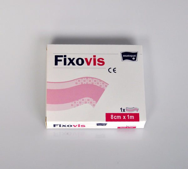 FIXOVIS Gewebe-Pflaster mit Wundverband 8 cm x 1 m