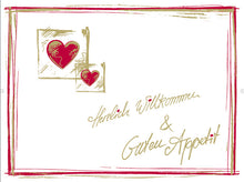 Tischsets Airlaid Herzlich Willkommen 65gr 30x40 cm