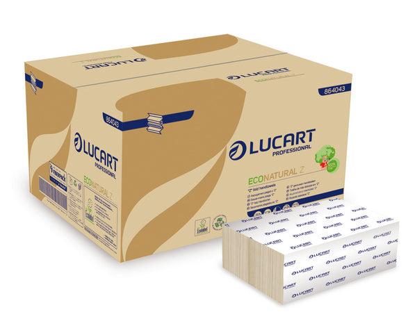 Handtuch Z-Falz Eco Natural, 2-lagig nature, Recycling 22,5x24cm