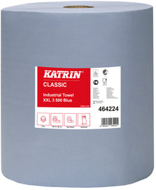 Putztuchrolle Katrin XXL 3 blau, 3-lagig,500cps 180lfm, 38x36cm